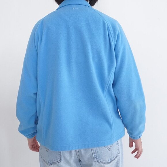 Vintage Falls Creek Blue Outdoor Hiking Fleece Zip Up Cardigan  Sweater Xl - Picture 3 of 9